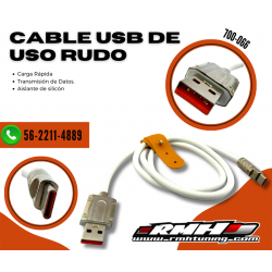 Cable USB Tipo C, Uso Rudo,...