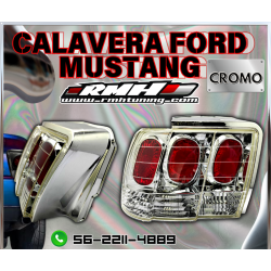 Calaveras Ford Mustang Cromo